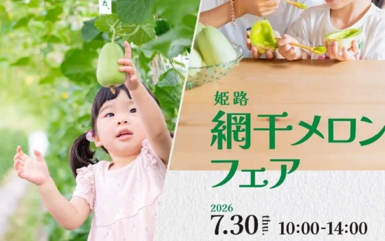旬の味覚を堪能！「姫路網干メロンフェア」で甘くて美味しいメロンを楽しもう！