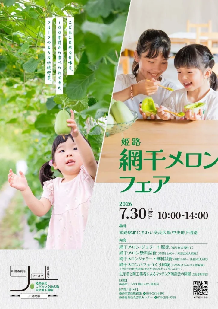 旬の味覚を堪能!「姫路網干メロンフェア」で甘くて美味しいメロンを楽しもう!