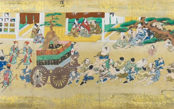ユネスコ無形文化遺産「大津祭」のルーツに迫る！新発見の江戸時代絵巻『四宮祭礼図絵巻』が特別展示