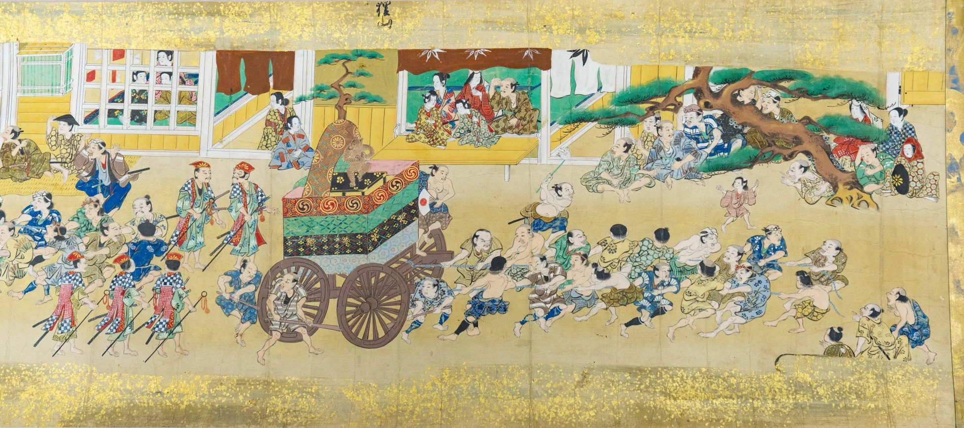 祇園祭の様子を描いた日本画