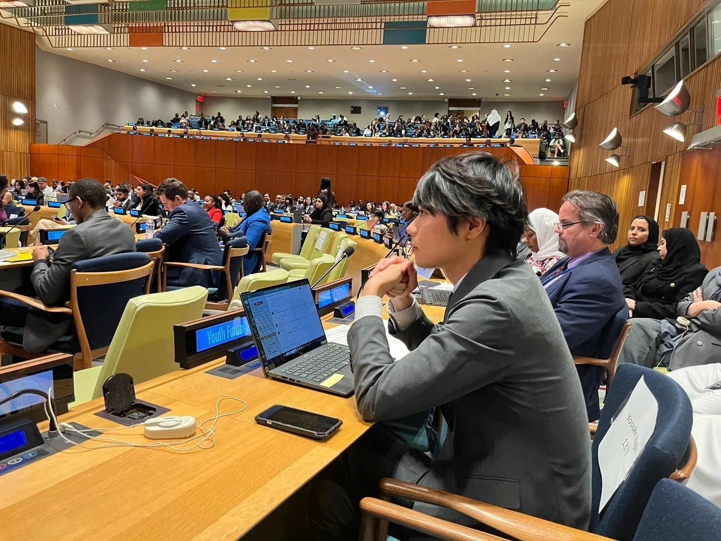 国際会議室でのユースフォーラム
