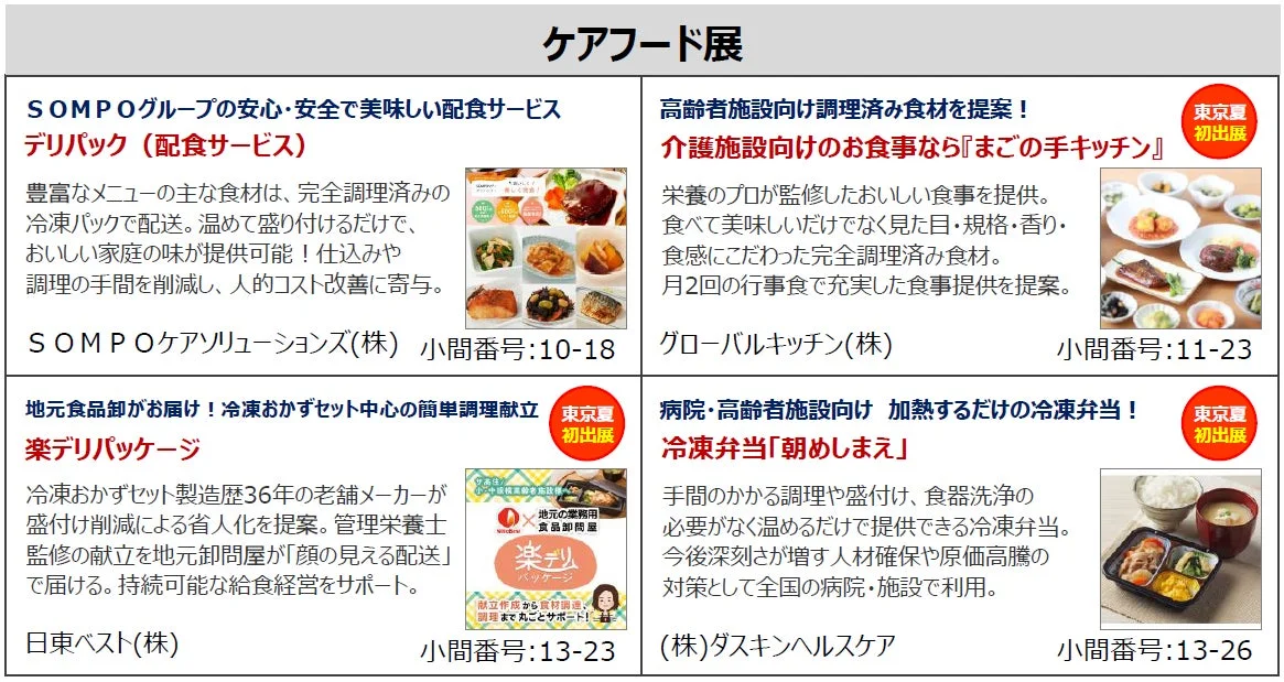 ケアフード展の紹介