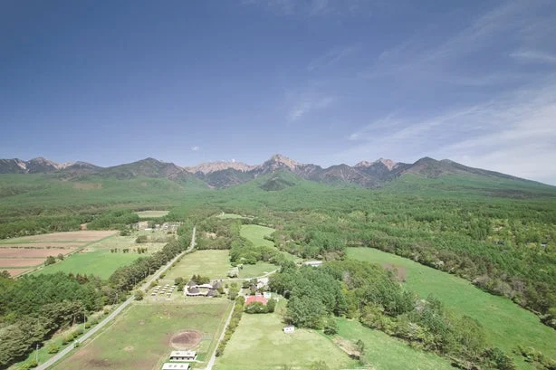 広大な農場の風景