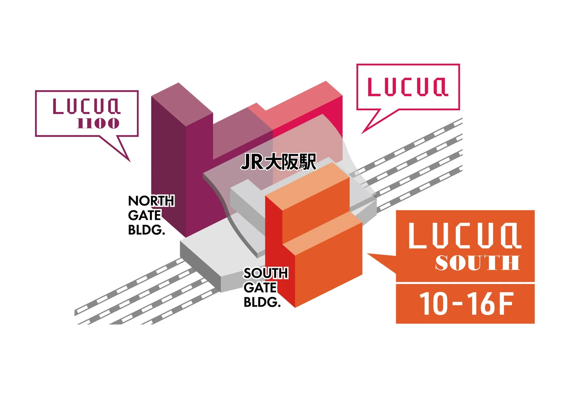LUCUA OSAKA全体図