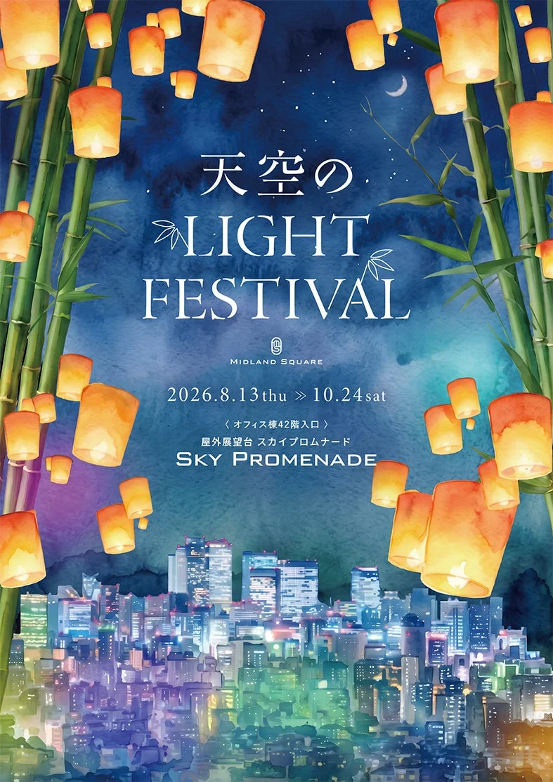天空のLIGHT FESTIVALの様子