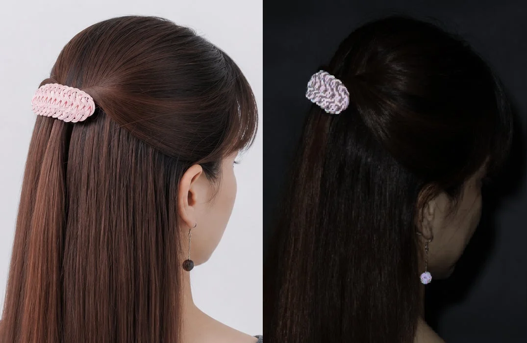 反射材付きヘアアクセサリー
