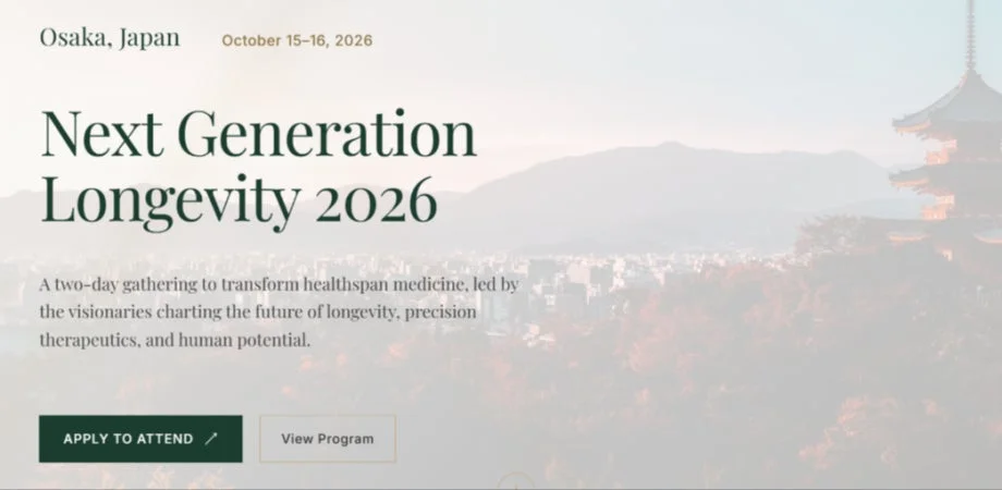 健康寿命の未来を拓く!国際会議「Next Generation Longevity 2026」大阪で開催