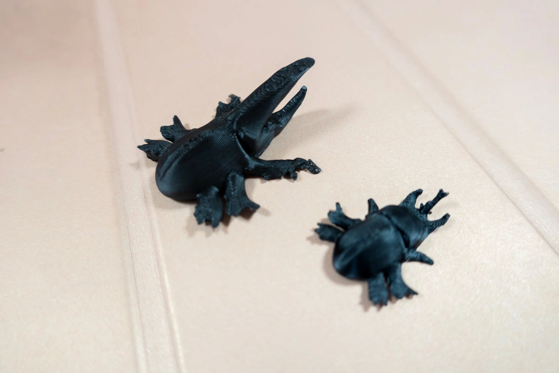 3Dプリントされたカブトムシの模型