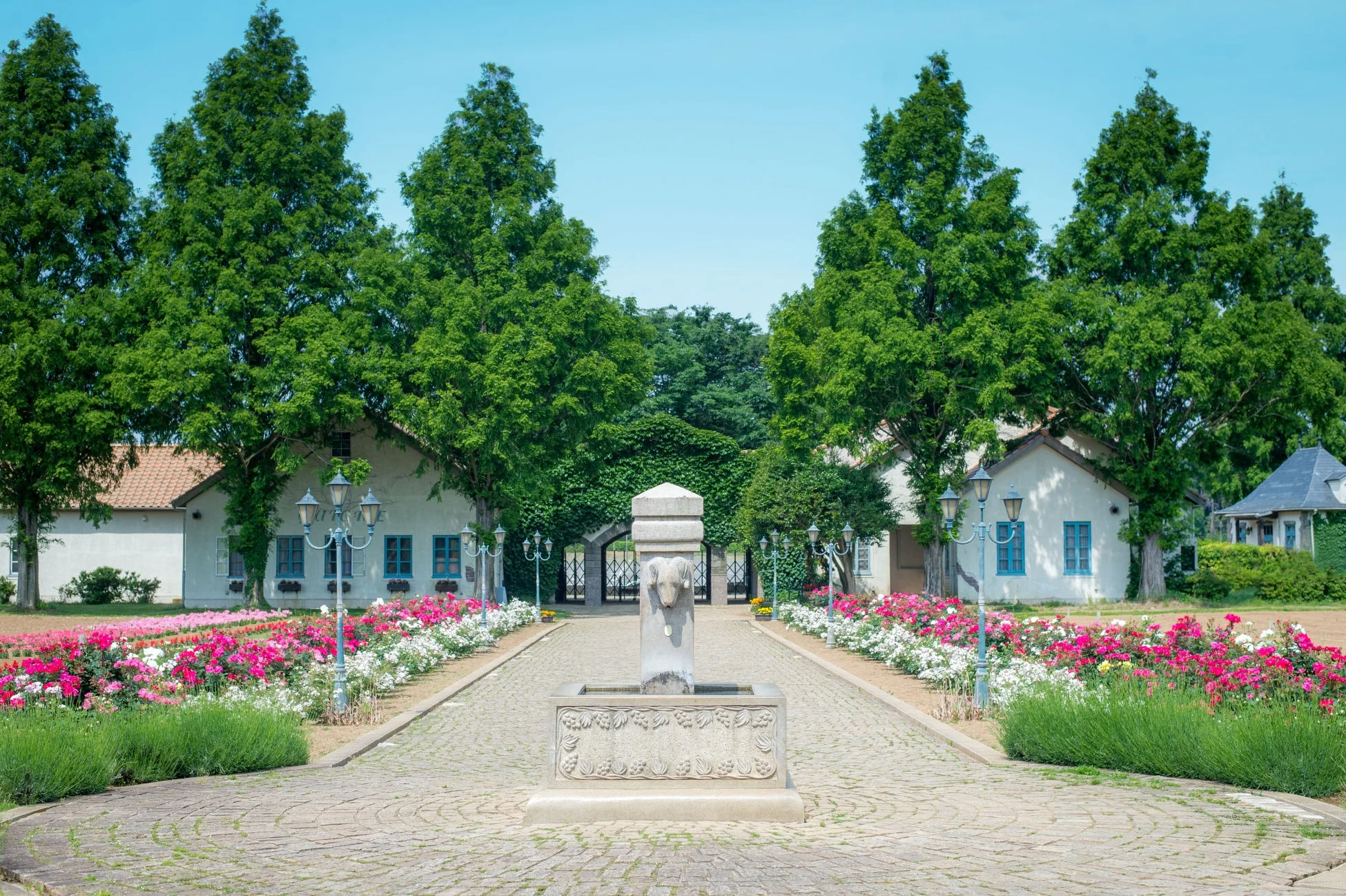 こもれび森のイバライドの庭園風景