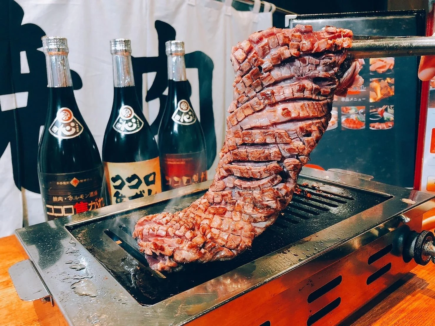 九条ネギと黒煎り七味のハラミステーキ