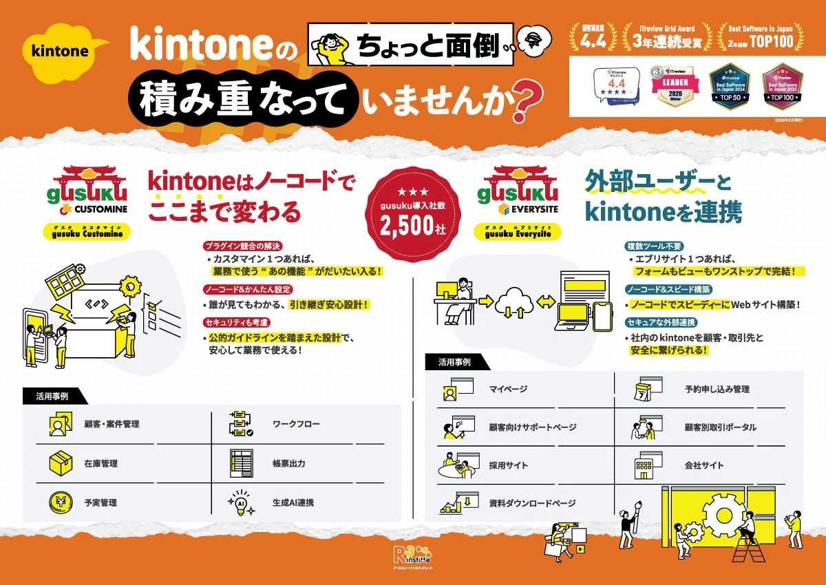 gusuku Customineとgusuku Everysiteの紹介