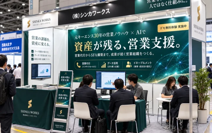 【営業・マーケDXPO 福岡’26】シンカワークスが出展！キーエンス流×AIで「資産が残る」営業支援を体験しよう