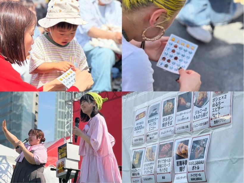 BINGO大会と屋台