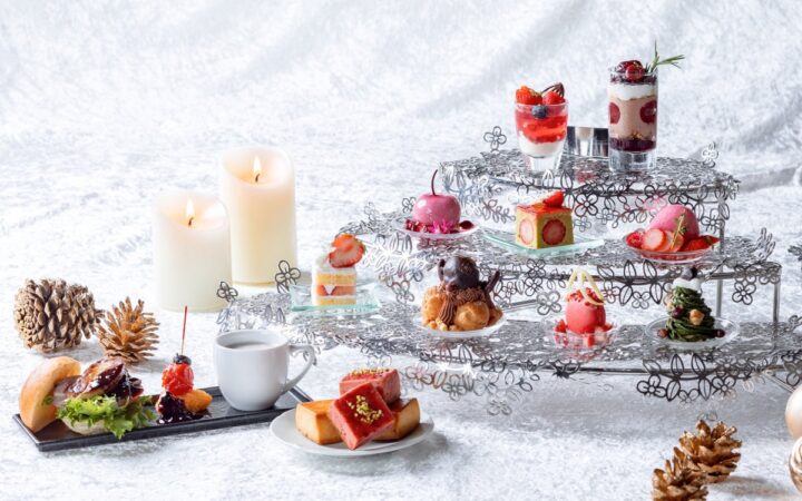 【ヒルトン東京お台場】旬のイチゴや冬モチーフのスイーツが彩る「フェスティブアフタヌーンティー」を期間限定で提供 東京湾を一望するラウンジで楽しむ、華やぐ季節のティータイム