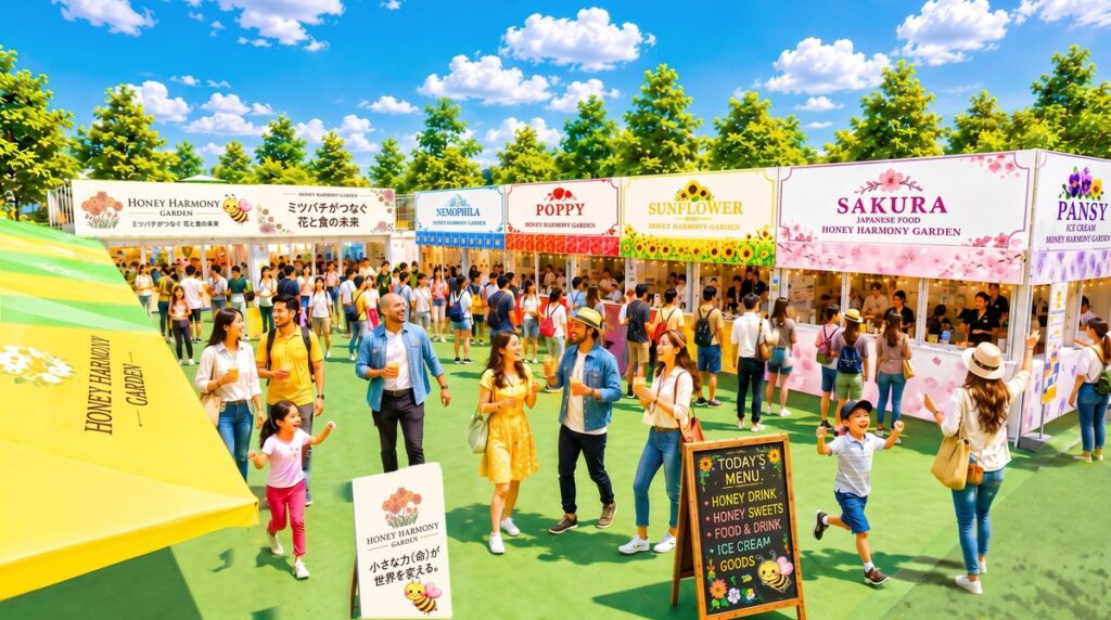 GREEN×EXPO 2027出店「HONEY HARMONY GARDEN」の施設パース図&公式キャラクター「ビーネちゃん」を公開!ミツバチと発酵が紡ぐ食と自然の循環空間