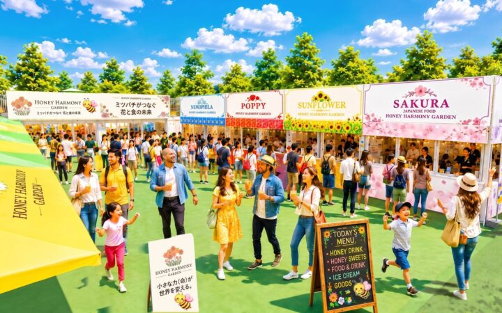 GREEN×EXPO 2027出店「HONEY HARMONY GARDEN」の施設パース図＆公式キャラクター「ビーネちゃん」を公開！ミツバチと発酵が紡ぐ食と自然の循環空間