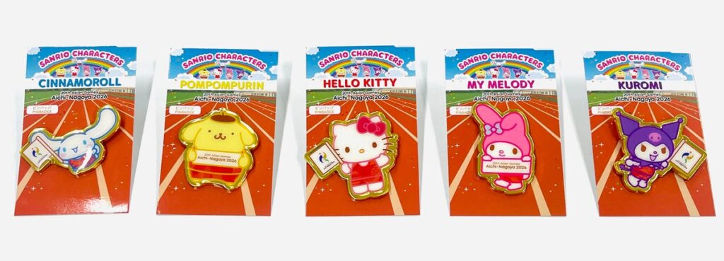 アジア競技大会×サンリオキャラクターズ、全23種類・63SKUが勢ぞろい!第二弾商品も加わりオールラインナップで販売中