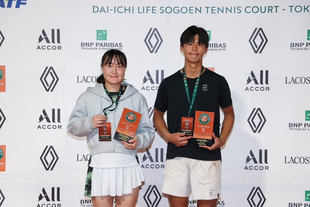 「ローランギャロス ジュニア シリーズ by ルノー」2026年東京大会が閉幕 男女チャンピオン決定