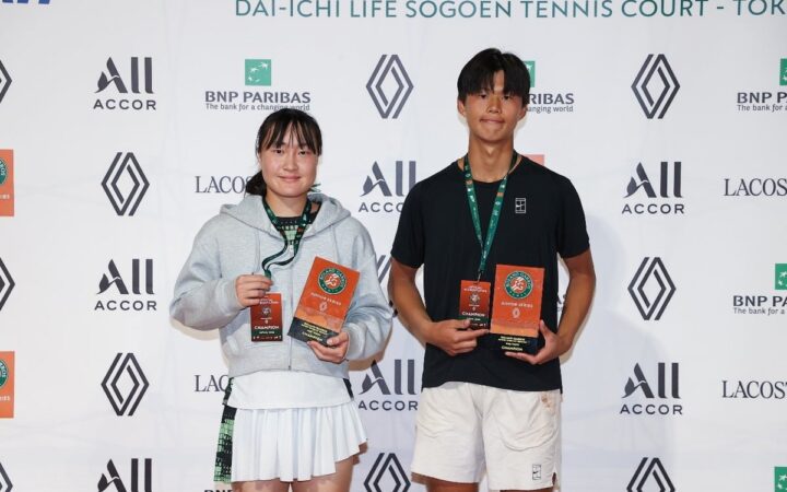 「ローランギャロス ジュニア シリーズ by ルノー」2026年東京大会が閉幕 男女チャンピオン決定