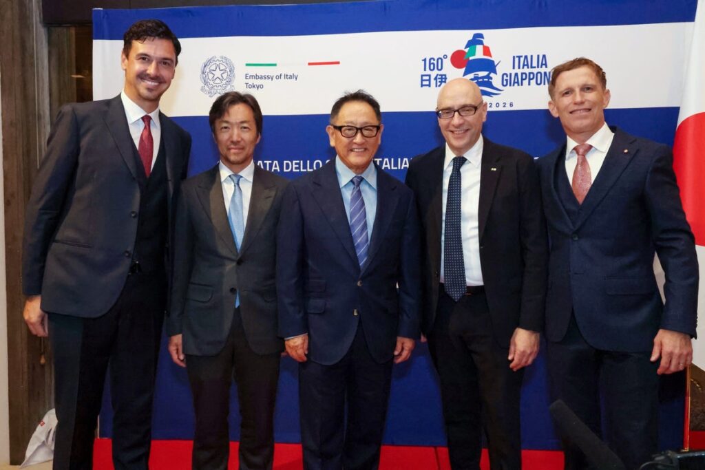 日伊外交関係樹立160周年記念、在日イタリア大使館で初の「Motorsport Day 2026」開催。三笠宮瑶子女王殿下ご臨席、豊田章男氏ら約200名が集結