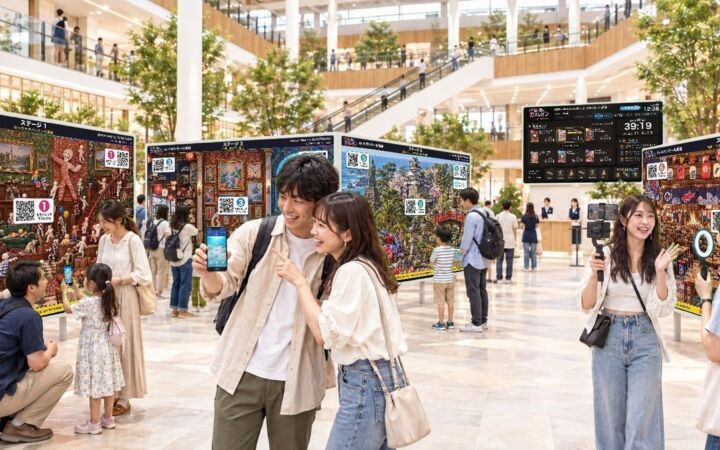 【緊急開催・全国初】人気ゲーム『めっちゃカメレオン』公式のARかくれんぼ「ARめっちゃカメレオン」、10月24日・25日にイオンモール高知で開催。スマホでぬったカメレオンを会場の景色にかくす新体験