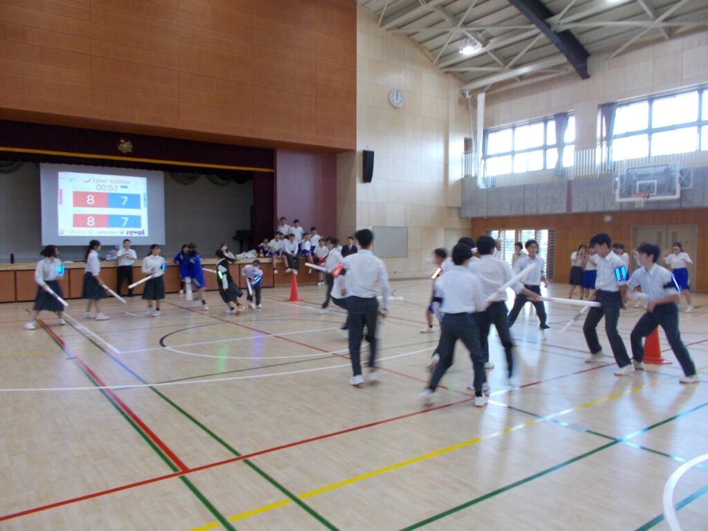 【東京都立川市】立川第七中学校の生徒会主催イベントで「Cyber KASSEN」を実施!生徒自身が運営するデジタルスポーツ体験